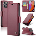 Wine CaseMe RFID Blocking Wallet Flip Folio Case For iPhone 15 Pro Max - 1