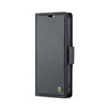 Black iPhone 15 Plus CaseMe Slim Luxury 3 Card Slot Wallet Case - 2