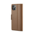 Brown iPhone 15 Plus CaseMe Slim Luxury 3 Card Slot Wallet Case - 3