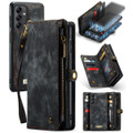 Black Galaxy A14 5G Multi-Functional Wallet Detachable Magnetic Case - 1