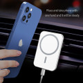 X19 Magsafe Car Air Vent 15W Fast Charging Qi Magnetic Wireless Charger - White - 7