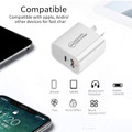 PD 30W Fast USB Type C Dual Port Wall Adapter / Charger For iPhone 15 14 13 12 pro max - 7