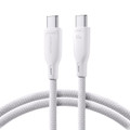 1M JOYROOM 60W USB Type C to Type-C Fast Charge Data Cable - White - 1