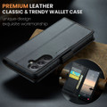 Black CaseMe Butterfly Buckle RFID Anti-theft Case For Galaxy S23 FE - 7