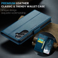 Blue Genuine CaseMe Compact Magnetic Wallet Case For Galaxy S23 FE - 7