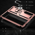 Galaxy Z Fold4 5G Heavy Duty 360 Rotating Metal Ring Stand Case - Rose Gold - 7