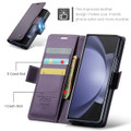 Purple Galaxy Z Fold5 CaseMe Soft Matte Anti-Theft Wallet Case - 4