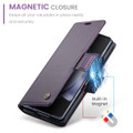 Purple Galaxy Z Fold5 CaseMe Soft Matte Anti-Theft Wallet Case - 5