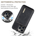 Black iPhone 15 Pro Max DG.Ming M2 Leather Case Removable Wallet Cover - 5