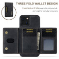 Black DG.Ming M2 Leather Case Removable Wallet Cover For iPhone 13 - 2