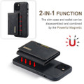 Black DG.Ming M2 Leather Case Removable Wallet Cover For iPhone 13 - 5