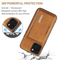 Brown iPhone 13 Mini DG.Ming M2 Series Magnetic 2-in-1 Wallet Case - 4