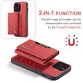 Red iPhone 13 Pro DG.Ming M2 Magnetic 2-in-1 Shockproof  Wallet Case - 5