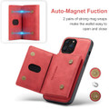 Red iPhone 13 Pro DG.Ming M2 Magnetic 2-in-1 Shockproof  Wallet Case - 7