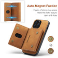 Brown DG.Ming M2 Series 3-Fold Multi Card Wallet Case For iPhone 13 Pro Max - 7