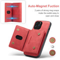 Red iPhone 13 Pro Max DG.Ming M2 Series 3-Fold Multi Card Wallet Case - 7