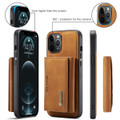 Brown DG.Ming M2 Series 3-Fold Multi Card Wallet Case For iPhone 12 / 12 Pro - 6