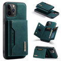 Green DG.Ming M2 Series 3-Fold Multi Card Wallet Case For iPhone 12 / 12 Pro - 1