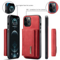 Red iPhone 12 / 12 Pro DG.Ming M2 Magnetic 2-in-1 Shockproof  Wallet Case - 6