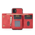 Red DG.Ming M2 Series Magnetic 2-in-1 Wallet Case For iPhone 11 - 6
