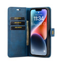Blue iPhone 15 Plus DG.Ming Wallet Removable Magnetic Case with Card Slots - 4