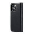 Black DG.Ming 2 in 1 Leather Wallet Removable Magnetic Case For iPhone 15 Pro - 3