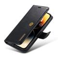 Black DG.Ming 2 in 1 Leather Wallet Removable Magnetic Case For iPhone 15 Pro - 6