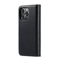 Black iPhone 15 Pro Max DG.Ming Textured 3 Card 1 Cash Wallet Magnetic Case - 3