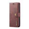 Red iPhone 14 DG.Ming Magnetic 2-in-1 Shockproof Leather Wallet Case - 2