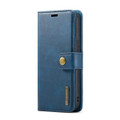 Blue DG.Ming Textured 3 Card 1 Cash Wallet Magnetic Case For iPhone 14 Pro Max - 2
