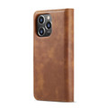 Brown DG.Ming Luxury Leather Wallet with Magnetic Case Cover For iPhone 14 Pro Max - 3