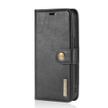 Black iPhone 13 DG.Ming Magnetic 2-in-1 Shockproof Leather Wallet Case - 2