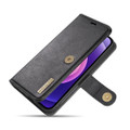 Black iPhone 13 DG.Ming Magnetic 2-in-1 Shockproof Leather Wallet Case - 4