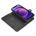 Black DG.Ming Multi Card Wallet Detachable Magnetic Case For iPhone 13 Mini - 6