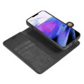 Black DG.Ming 2 in 1 Leather Wallet Removable Magnetic Case For iPhone 13 Pro - 6