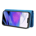 Blue iPhone 13 Pro DG.Ming Premium 2 in 1 Magnetic Case and Wallet - 7