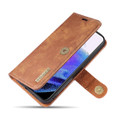 Brown DG.Ming M2 Magnetic Shockproof Case Leather Wallet For iPhone 13 Pro - 4