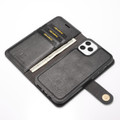 Black DG.Ming Wallet Removable Magnetic Case with Card Slots For iPhone 12 Pro Max - 5