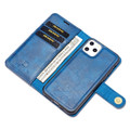 Blue iPhone 11 Pro Max DG.Ming 2 in 1 Leather Wallet Removable Magnetic Case - 7