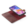 Red Galaxy A23 DG.Ming Textured 3 Card 1 Cash Wallet Magnetic Case - 6