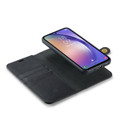 Black Galaxy A54 5G DG.Ming Textured 3 Card 1 Cash Wallet Magnetic Case - 6