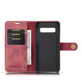 Red DG.Ming Premium 2 in 1 Magnetic Case and Wallet For Galaxy S10 - 6