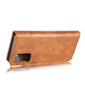Brown Galaxy S20 FE DG.Ming Luxury Leather Wallet with Magnetic Case Cover - 4