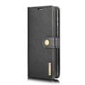 Black Galaxy S21 DG.Ming Luxury Leather Wallet with Magnetic Case Cover - 2