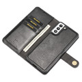 Black DG.Ming Luxury Leather Wallet with Magnetic Case Cover For Galaxy S21 Plus - 7