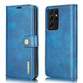 Blue DG.Ming Premium 2 in 1 Magnetic Case and Wallet For Galaxy S21 Ultra - 1