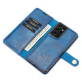 Blue DG.Ming Premium 2 in 1 Magnetic Case and Wallet For Galaxy S21 Ultra - 7