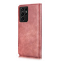 Red DG.Ming Wallet Removable Magnetic Case with Card Slots For Galaxy S21 Ultra - 3