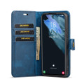 Blue DG.Ming Magnetic 2-in-1 Shockproof Leather Wallet Case For Galaxy S22 - 4