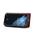 Red Galaxy S22 DG.Ming Wallet Removable Magnetic Case with Card Slots - 5